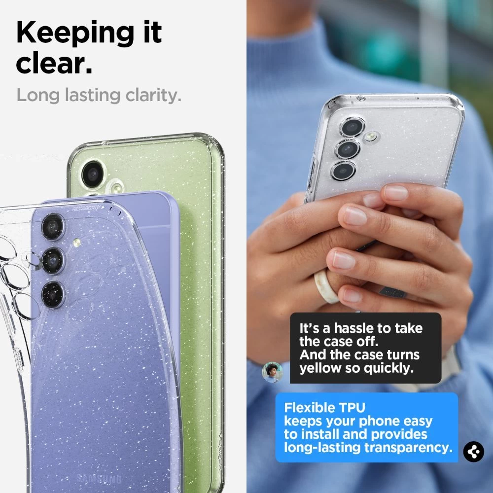 Samsung Galaxy A54 5G dėklas  SPIGEN LIQUID CRYSTAL