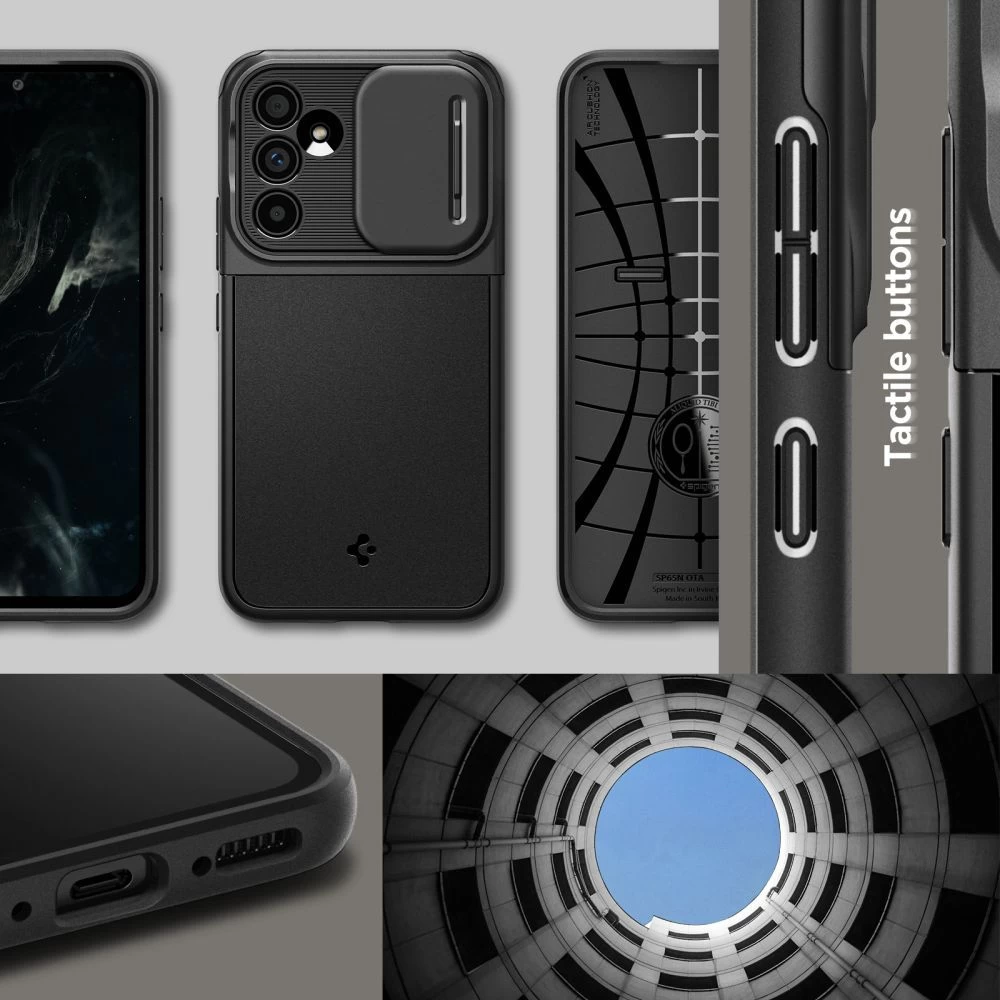 Samsung Galaxy A54 5G dėklas Juoda SPIGEN OPTIK ARMOR