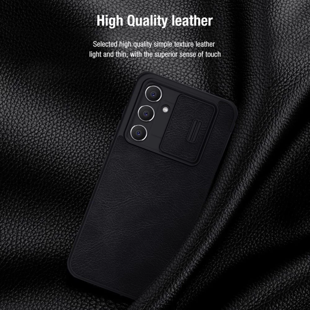Samsung Galaxy A54 5G dėklas raudonas NILLKIN QIN PRO LEATHER