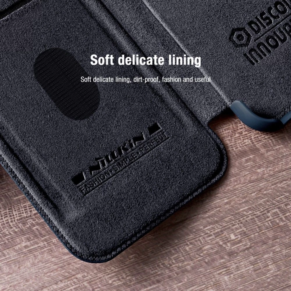 Samsung Galaxy A54 5G dėklas raudonas NILLKIN QIN PRO LEATHER