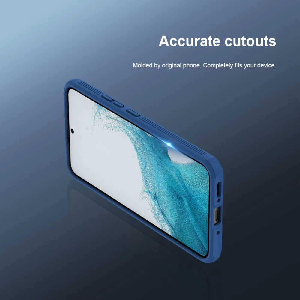 Samsung Galaxy A54 5G dėklas mėlyna NILLKIN CAMSHIELD PRO