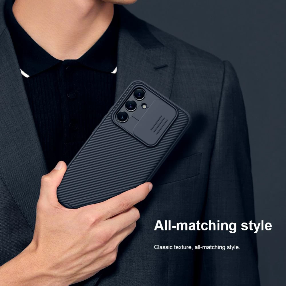 Samsung Galaxy A54 5G dėklas mėlyna NILLKIN CAMSHIELD PRO