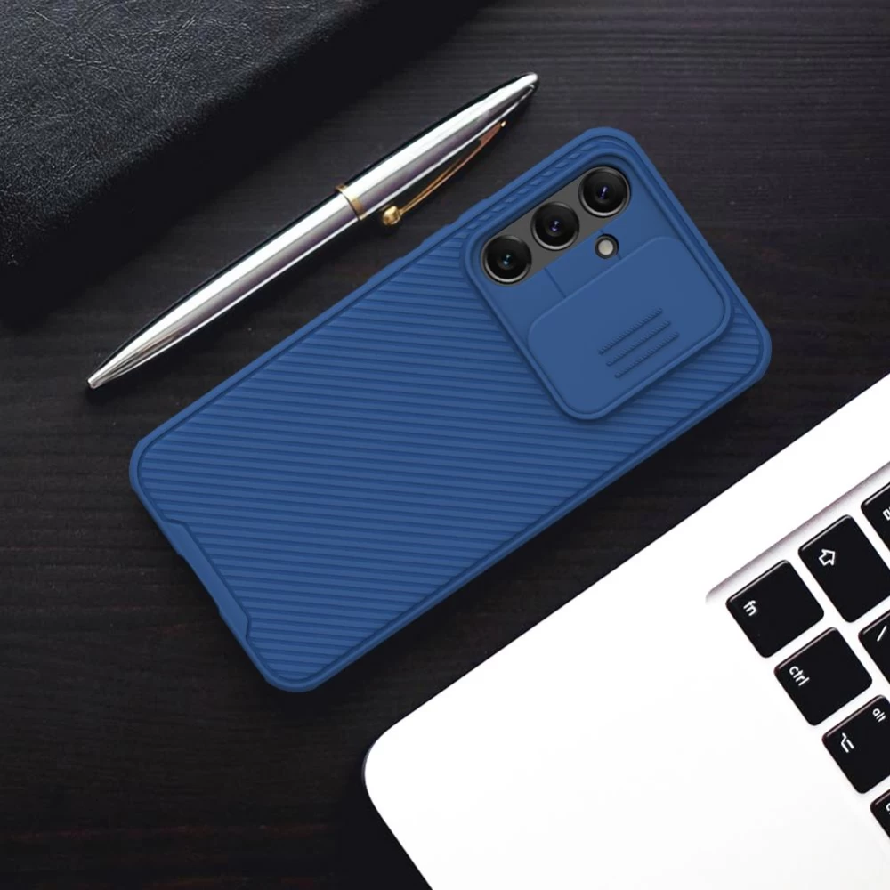 Samsung Galaxy A54 5G dėklas mėlyna NILLKIN CAMSHIELD PRO