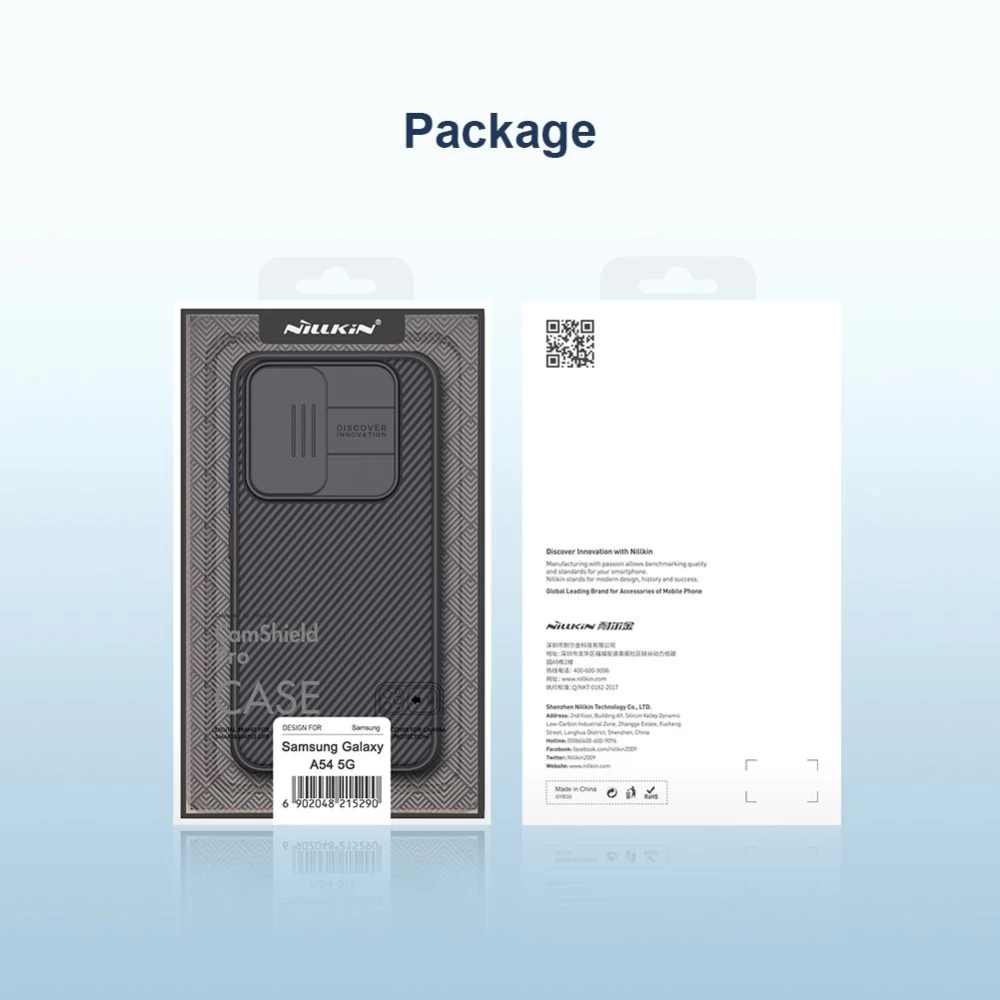 Samsung Galaxy A54 5G dėklas mėlyna NILLKIN CAMSHIELD PRO