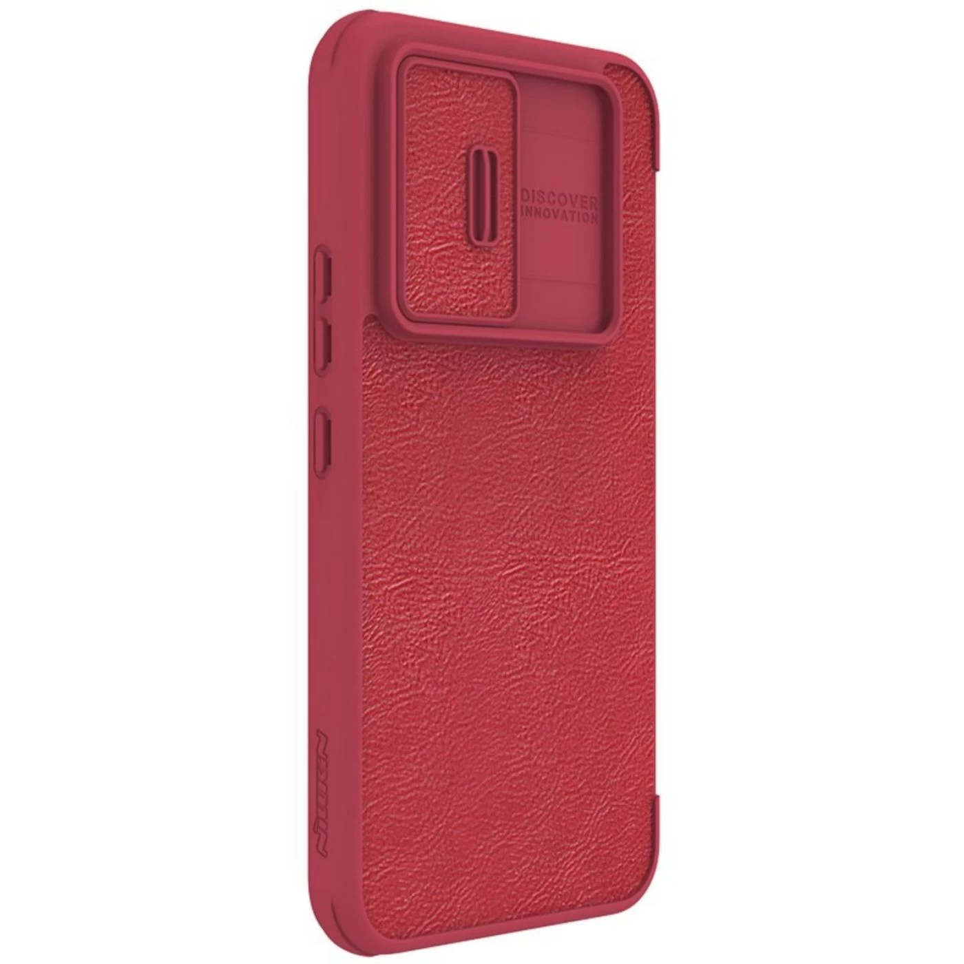 Samsung Galaxy A54 5G dėklas raudonas NILLKIN QIN PRO LEATHER