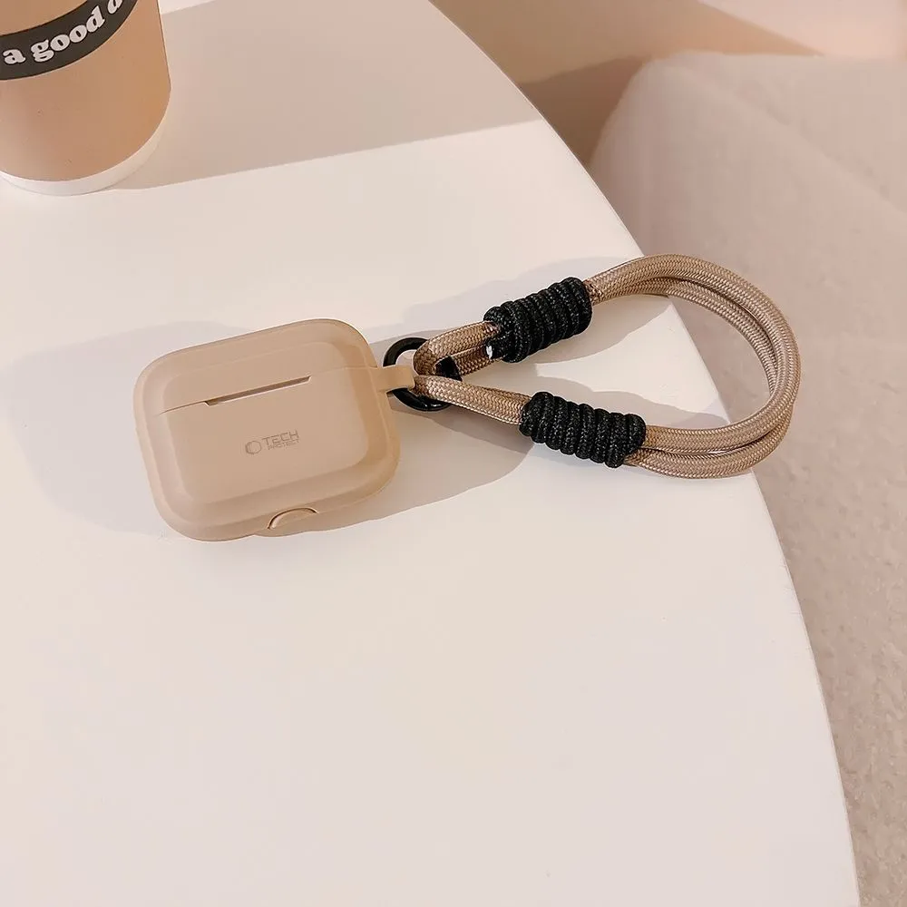 Apple AirPods Pro 2 suojakuori, suojakotelo  TECH-PROTECT SILICONE ROPE