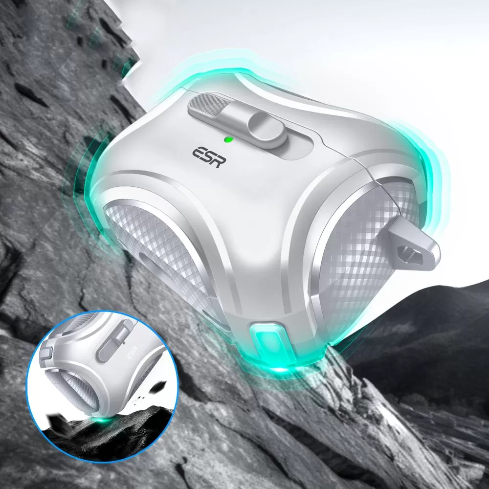 Apple AirPods Pro 2 telefoni ümbris valge ESR CYBER FLICKLOCK HALOLOCK MAGSAFE