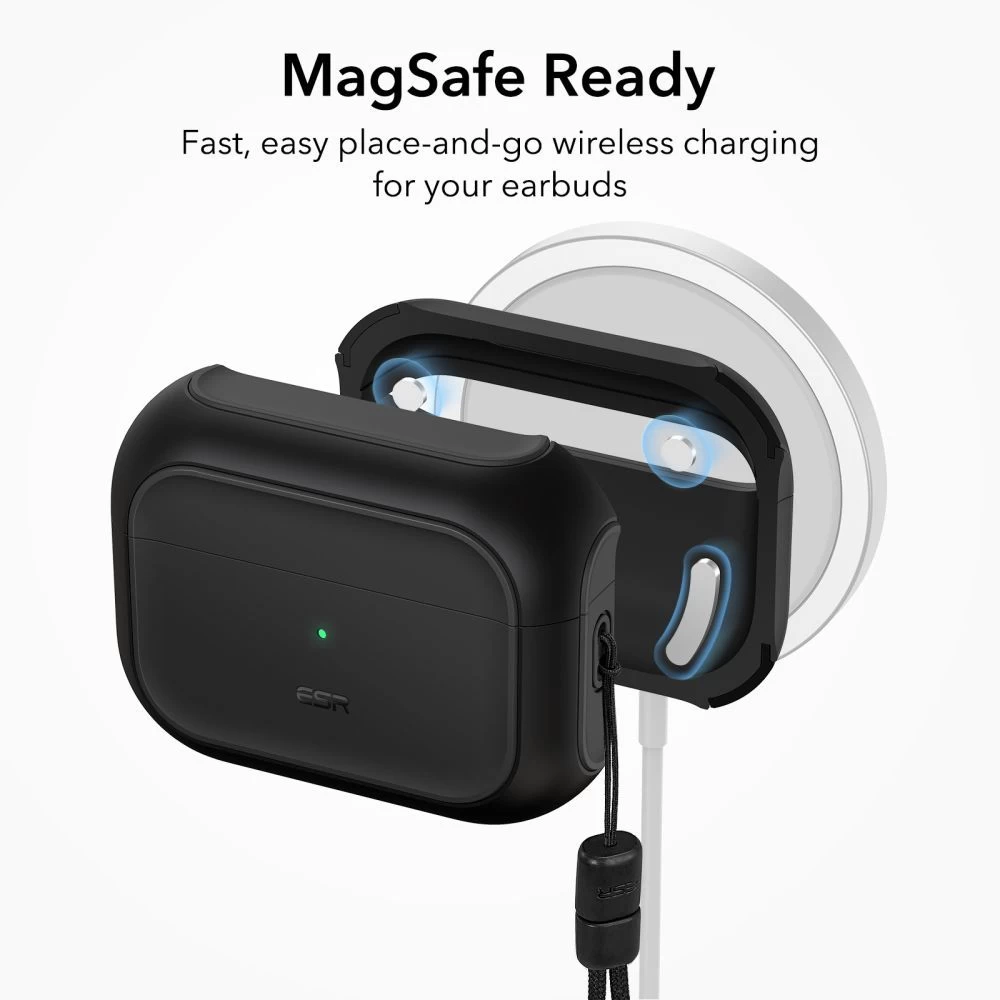 Apple AirPods Pro 2 ümbris must ESR ORBIT HALOLOCK MAGSAFE