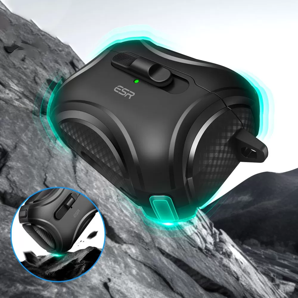 Apple AirPods Pro 2 telefoni ümbris must ESR CYBER FLICKLOCK HALOLOCK MAGSAFE