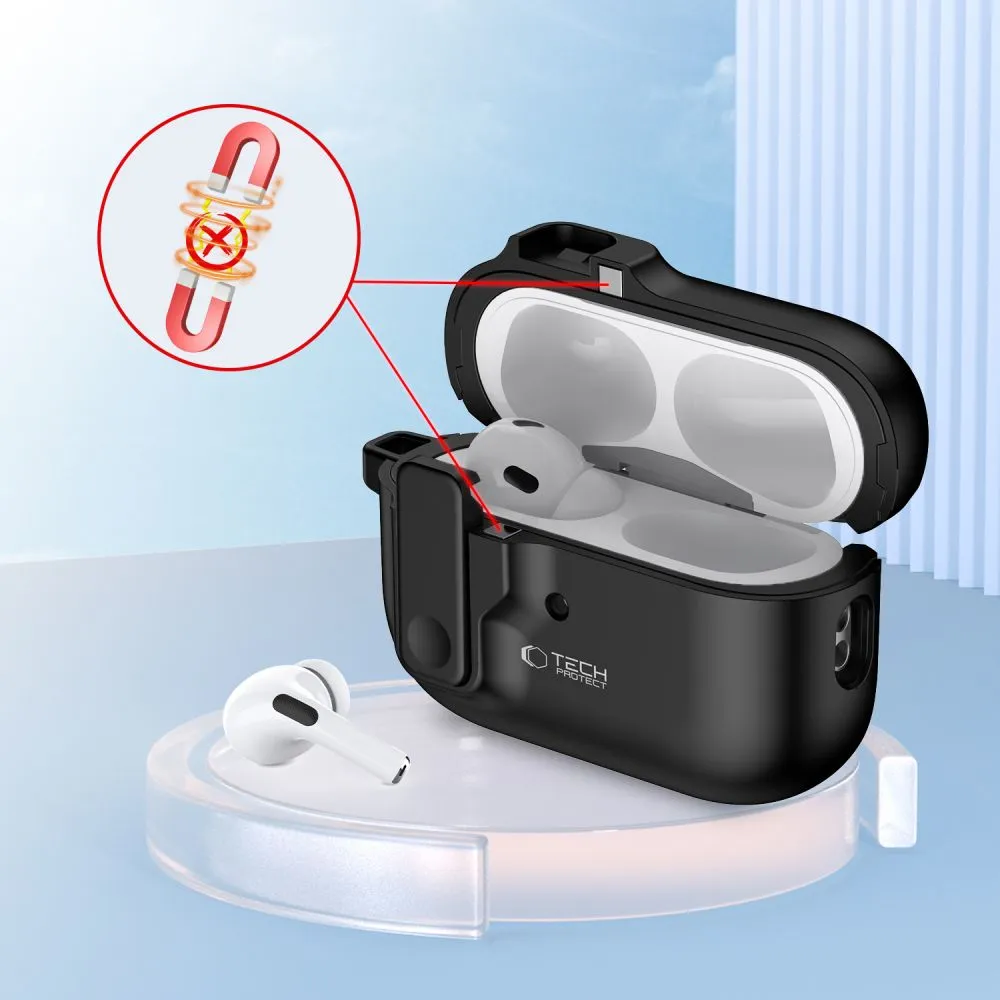 Apple AirPods Pro 2 telefoni ümbris must TECH-PROTECT SLIM HOOK