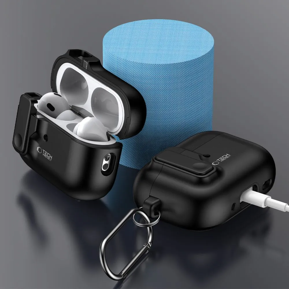 Apple AirPods Pro 2 telefoni ümbris must TECH-PROTECT SLIM HOOK