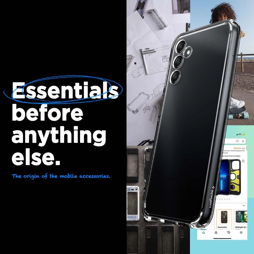 Samsung Galaxy A14 5G suojakuori läpinäkyvä SPIGEN ULTRA HYBRID