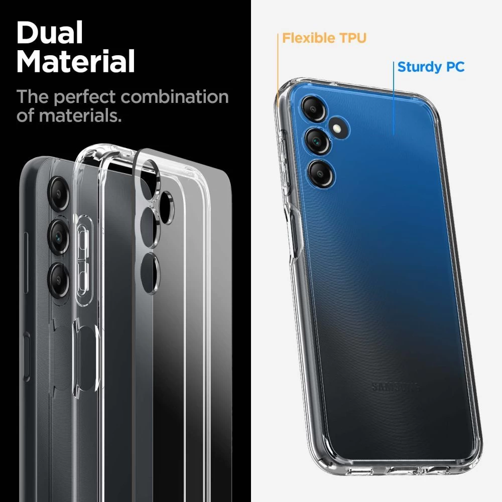 Samsung Galaxy A14 5G suojakuori läpinäkyvä SPIGEN ULTRA HYBRID