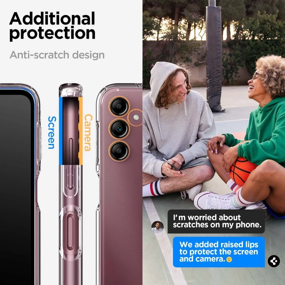 Samsung Galaxy A14 5G suojakuori läpinäkyvä SPIGEN ULTRA HYBRID