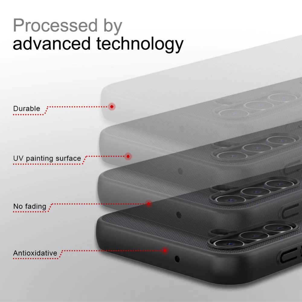 Samsung Galaxy A14 5G чехол красный NILLKIN SUPER FROSTED SHIELD