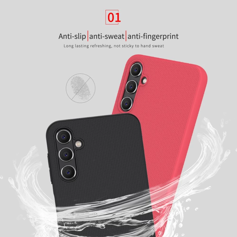 Samsung Galaxy A14 5G чехол красный NILLKIN SUPER FROSTED SHIELD