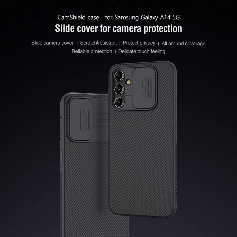 Samsung Galaxy A14 5G чехол синий NILLKIN CAMSHIELD