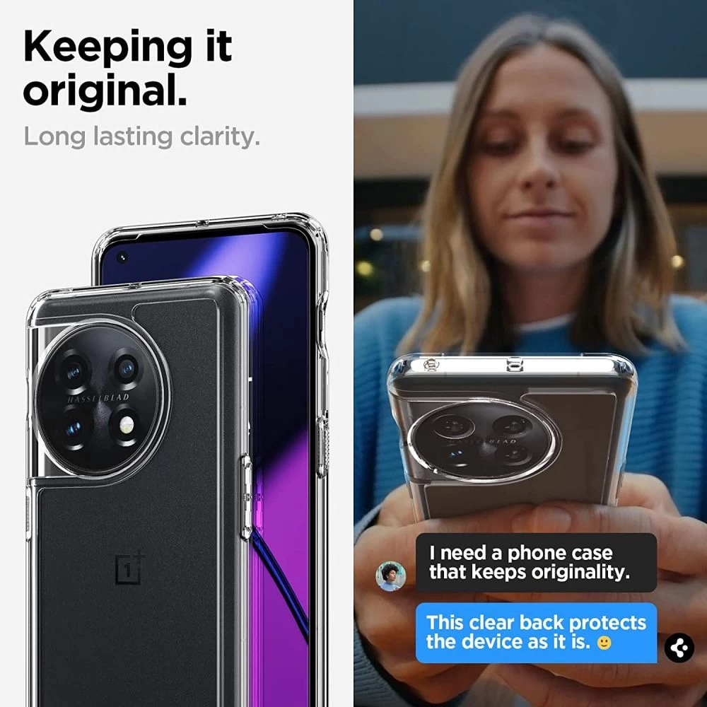 OnePlus 11 5G ümbris läbipaistev SPIGEN ULTRA HYBRID