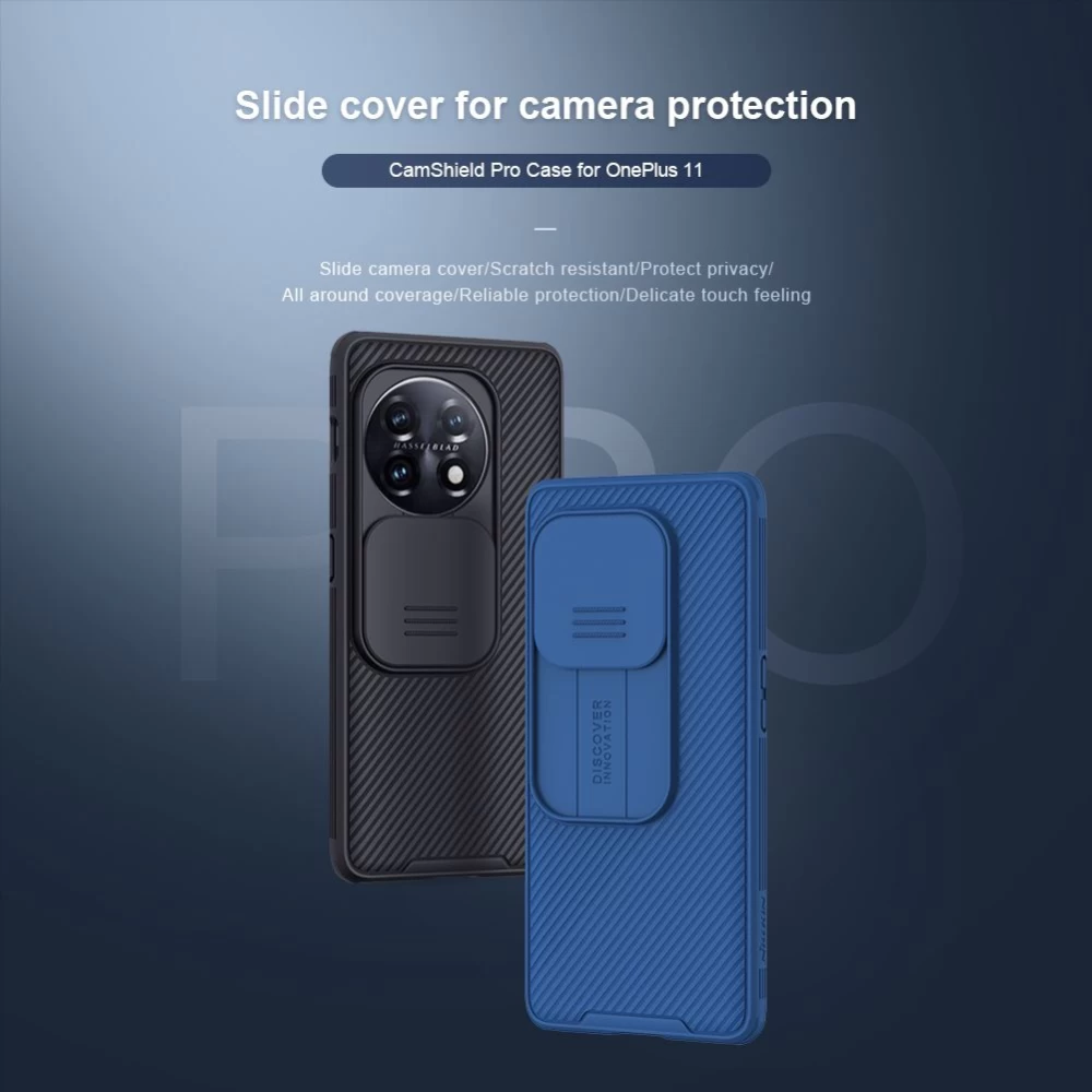 OnePlus 11 5G ümbris sinine NILLKIN CAMSHIELD PRO