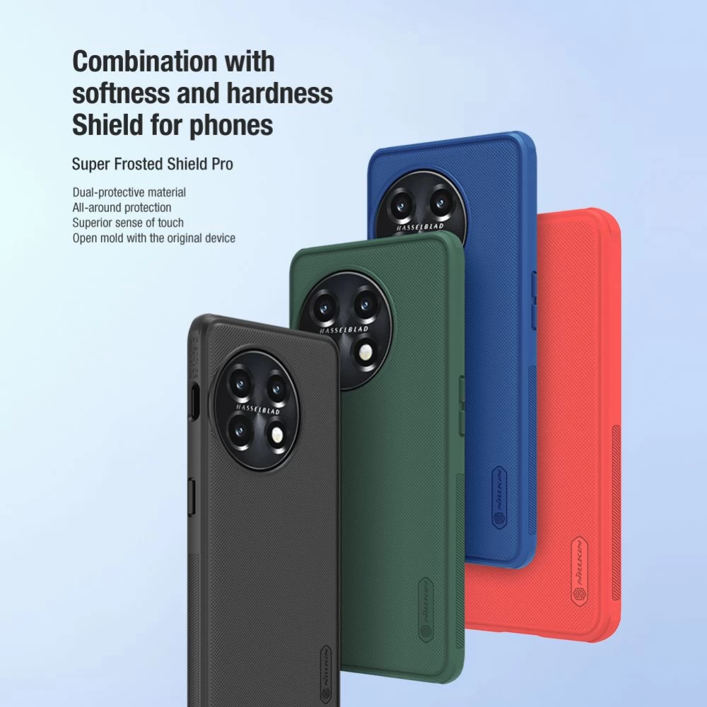 OnePlus 11 5G ümbris sinine NILLKIN SUPER FROSTED SHIELD PRO