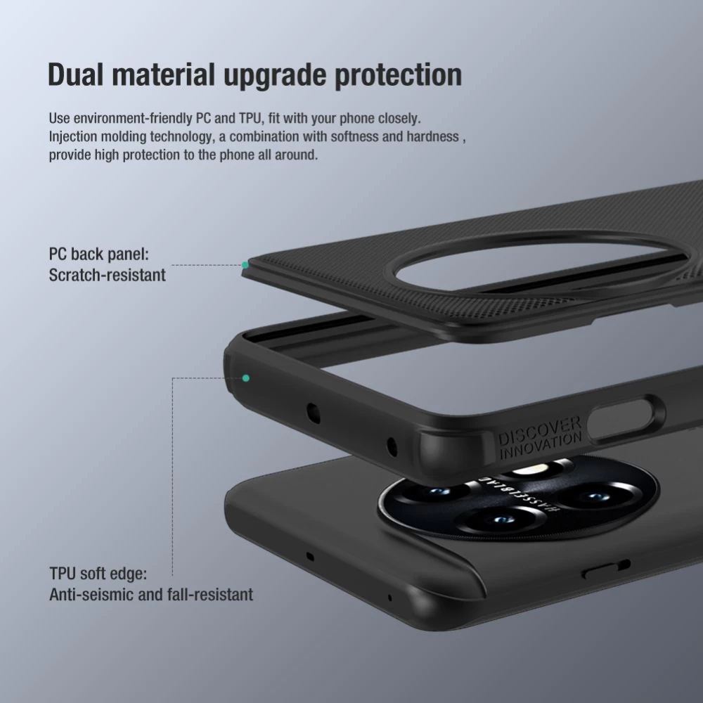 OnePlus 11 5G ümbris sinine NILLKIN SUPER FROSTED SHIELD PRO
