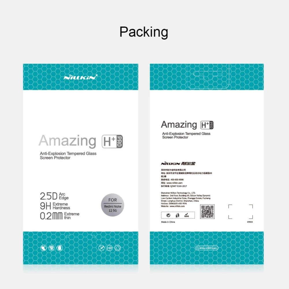 Xiaomi RedMi Note 12 apsauginis stiklas  NILLKIN H+PRO 5G