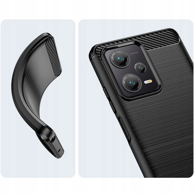 Xiaomi RedMi Note 12 dėklas Juoda TECH-PROTECT TPUCARBON