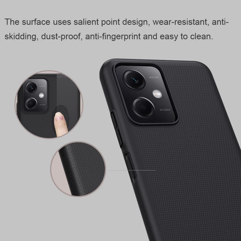 Xiaomi Poco X5 5G case red NILLKIN SUPER FROSTED SHIELD
