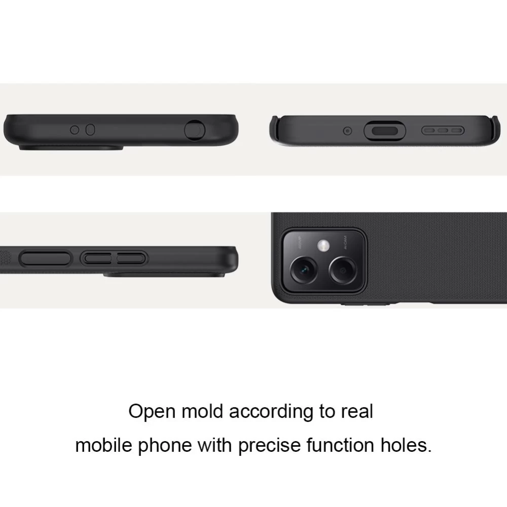 Xiaomi Poco X5 5G case red NILLKIN SUPER FROSTED SHIELD