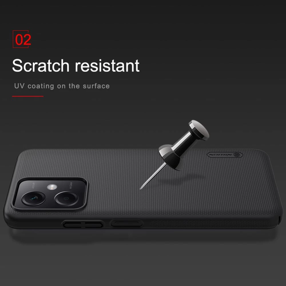 Xiaomi Poco X5 5G case red NILLKIN SUPER FROSTED SHIELD