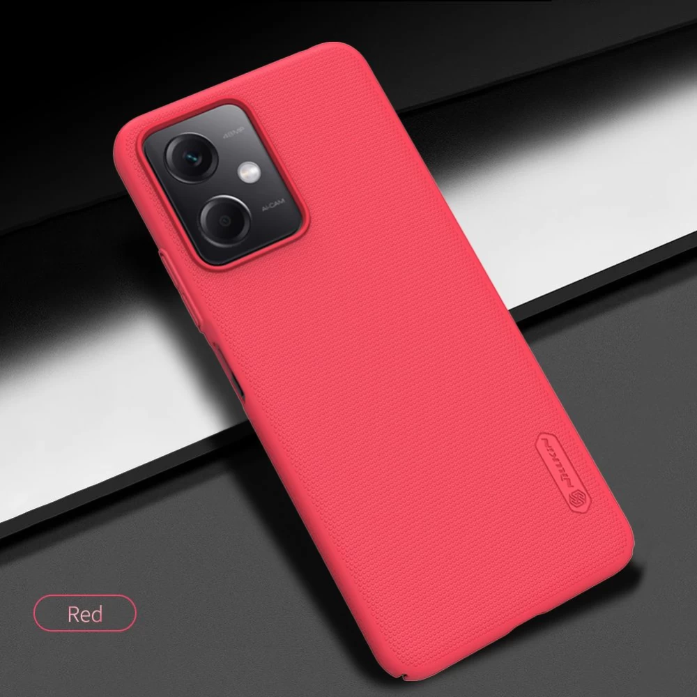 Xiaomi Poco X5 5G case red NILLKIN SUPER FROSTED SHIELD