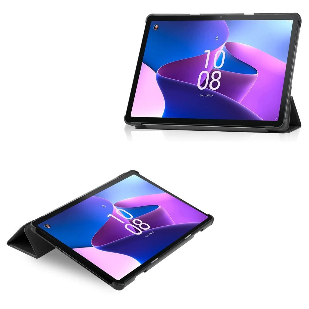 Lenovo Tab M10 10.1 3rd Gen tablet skal, fodral svart TECH-PROTECT SMARTCASE TB328