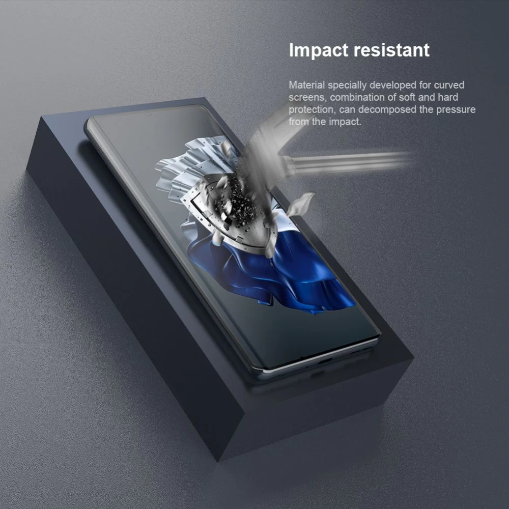 Huawei P60/P60 Pro apsauginis stiklas  NILLKIN IMPACT RESISTANT CURVED FILM (2-pack)
