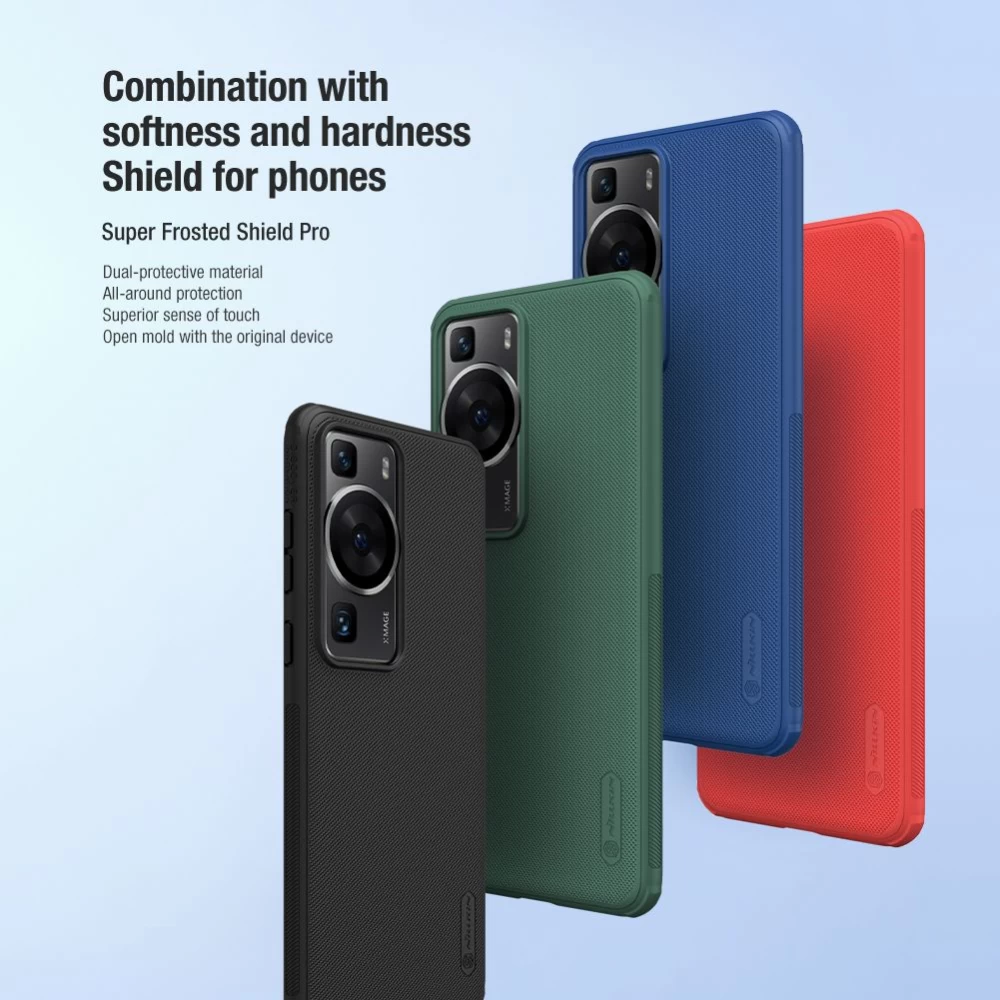 Huawei P60/P60 Pro dėklas mėlyna NILLKIN SUPER FROSTED SHIELD