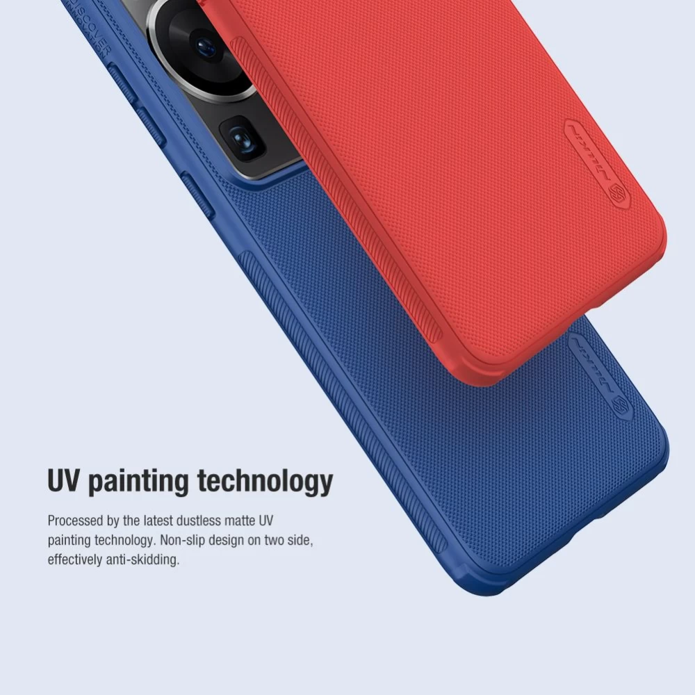 Huawei P60/P60 Pro dėklas mėlyna NILLKIN SUPER FROSTED SHIELD