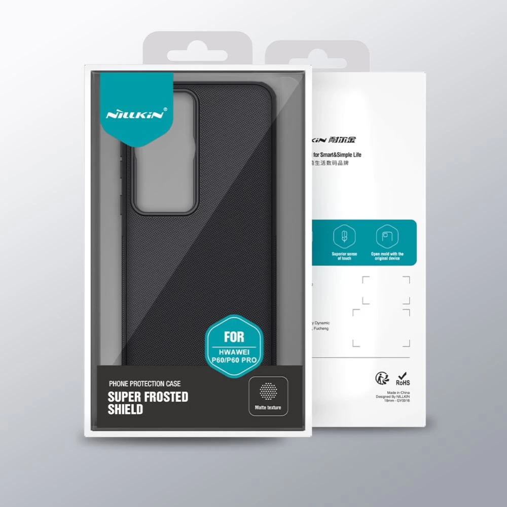 Huawei P60/P60 Pro dėklas mėlyna NILLKIN SUPER FROSTED SHIELD