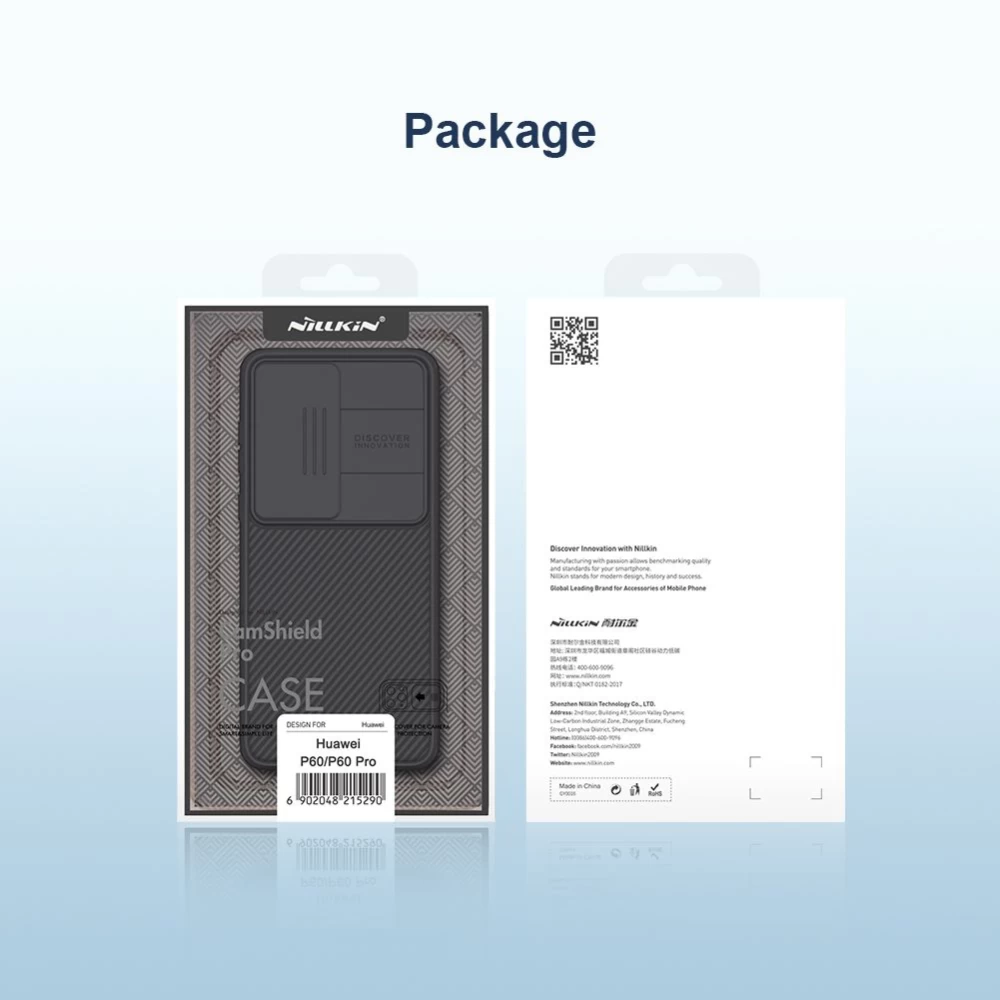 Huawei P60/P60 Pro dėklas mėlyna NILLKIN CAMSHIELD PRO