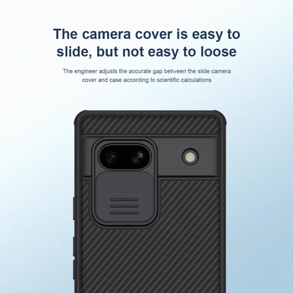 Google Pixel 7A ümbris hõbe NILLKIN CAMSHIELD PRO