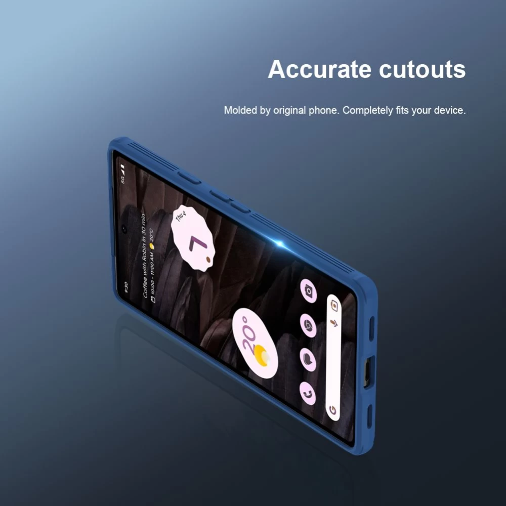 Google Pixel 7A ümbris sinine NILLKIN CAMSHIELD PRO