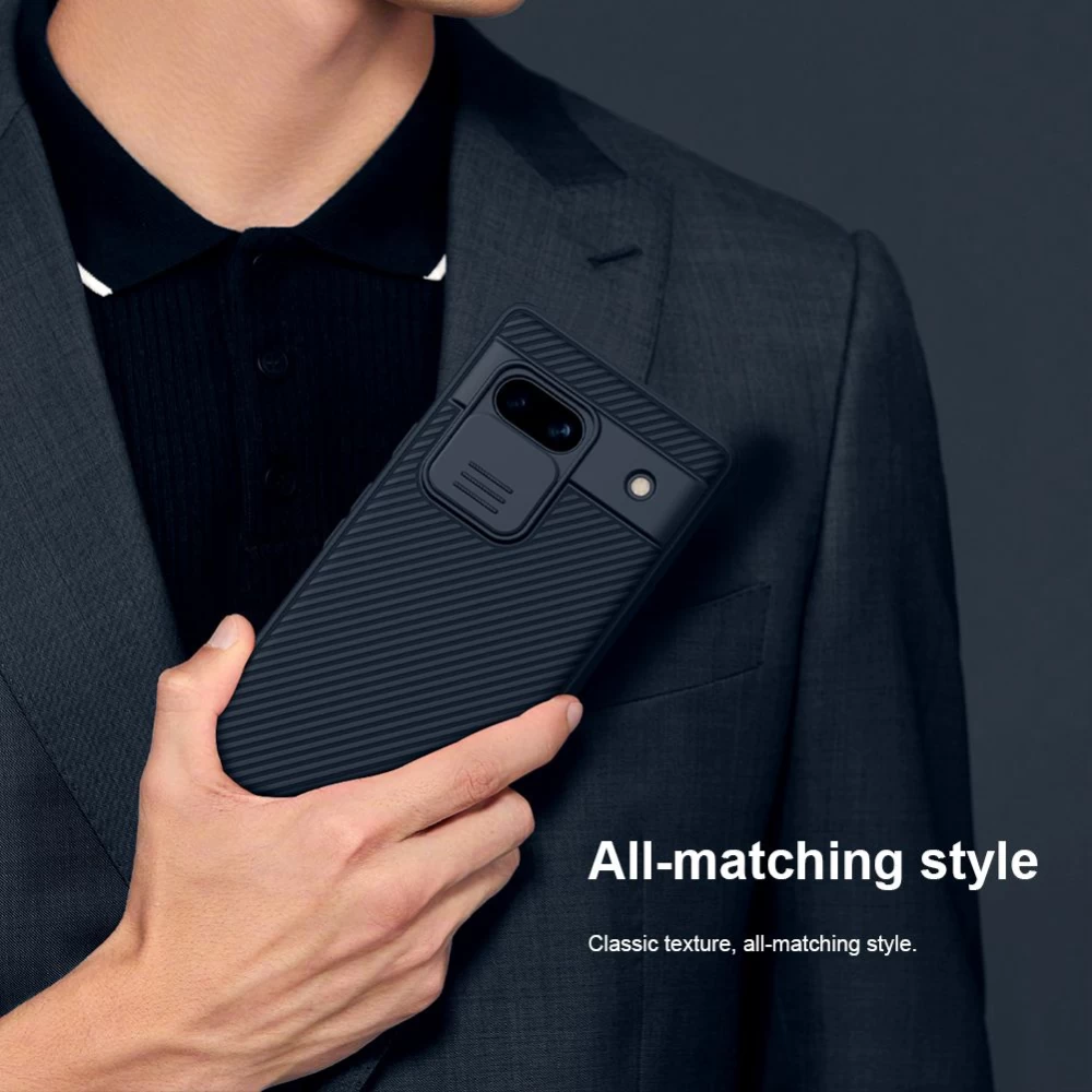 Google Pixel 7A ümbris sinine NILLKIN CAMSHIELD PRO