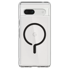 Google Pixel 7A vāciņš melns SPIGEN ULTRA HYBRID ONETAP RING MAGSAFE