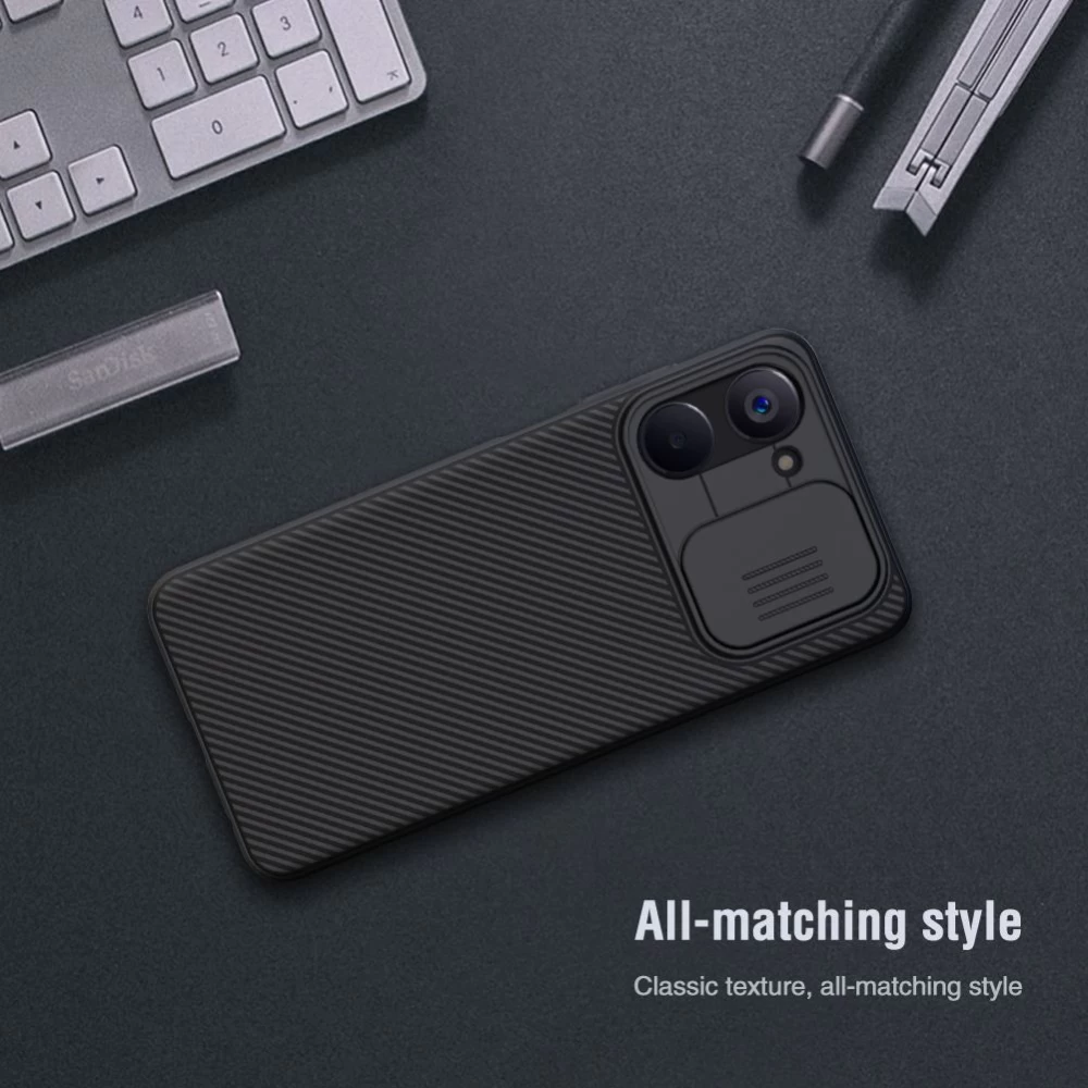 Oppo Realme 10 4G чехол черный NILLKIN CAMSHIELD
