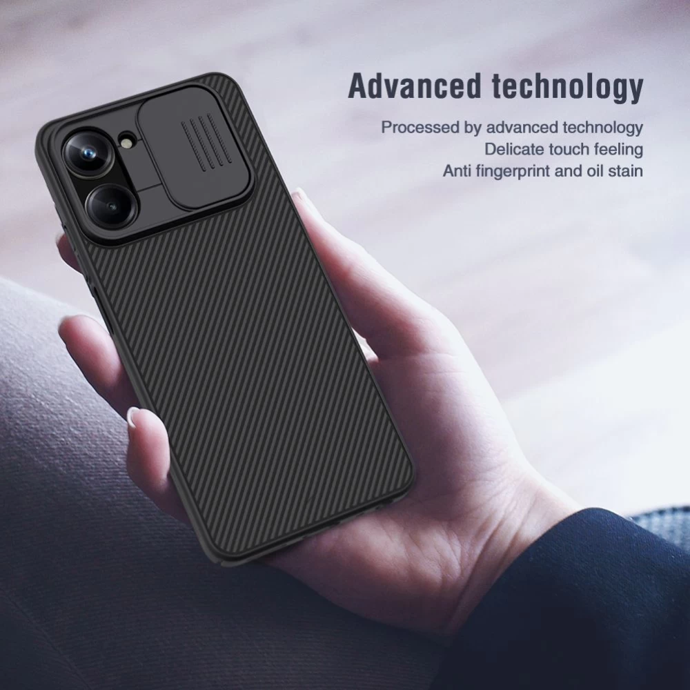 Oppo Realme 10 Pro 5G ümbris sinine NILLKIN CAMSHIELD
