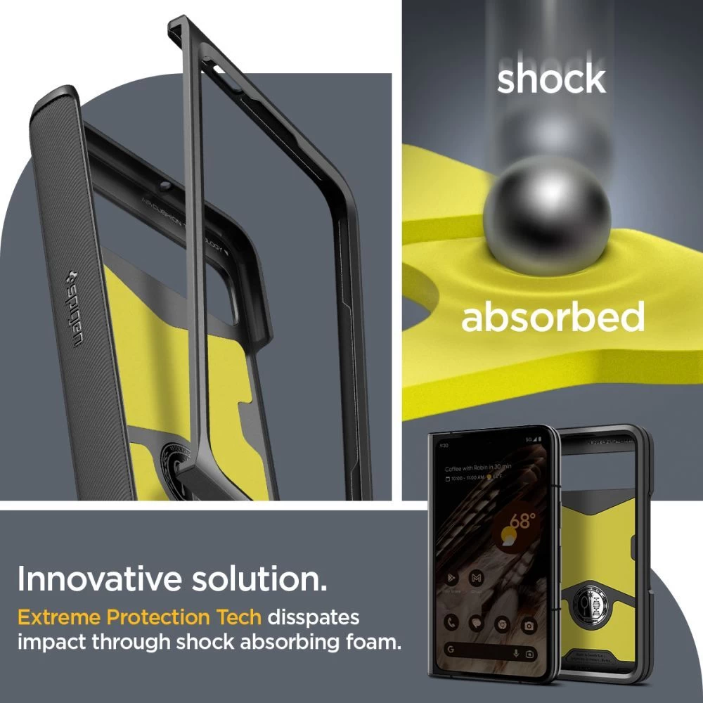 Google Pixel Fold ümbris must SPIGEN SLIM ARMOR PRO