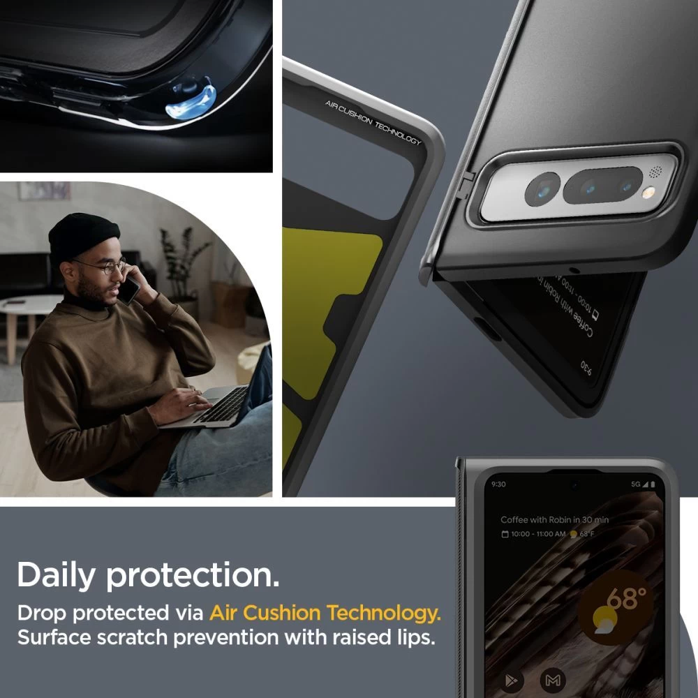 Google Pixel Fold ümbris must SPIGEN SLIM ARMOR PRO