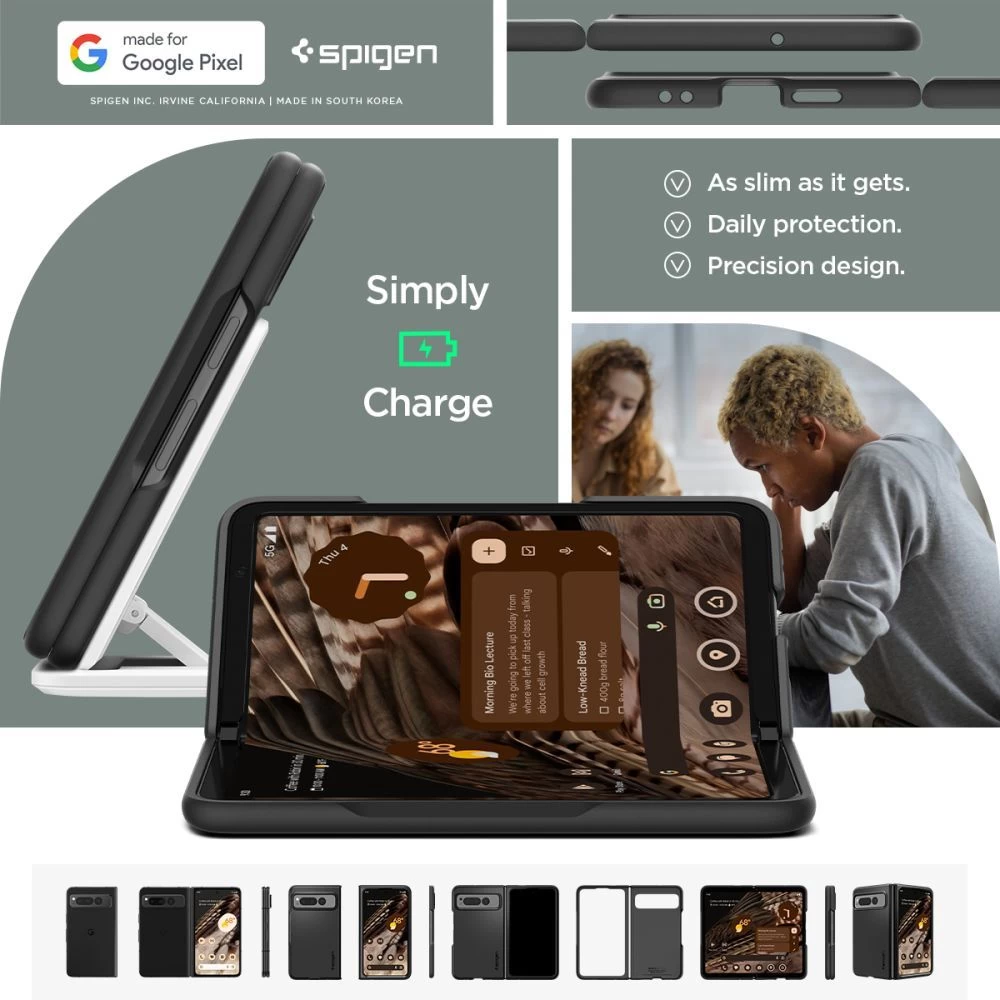 Google Pixel Fold ümbris must SPIGEN THIN FIT