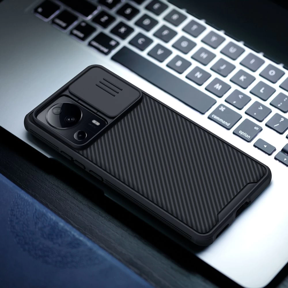 Xiaomi 13 Lite dėklas žalia NILLKIN CAMSHIELD PRO