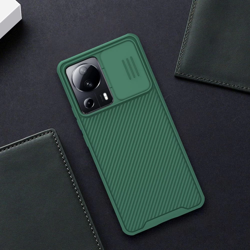 Xiaomi 13 Lite dėklas žalia NILLKIN CAMSHIELD PRO