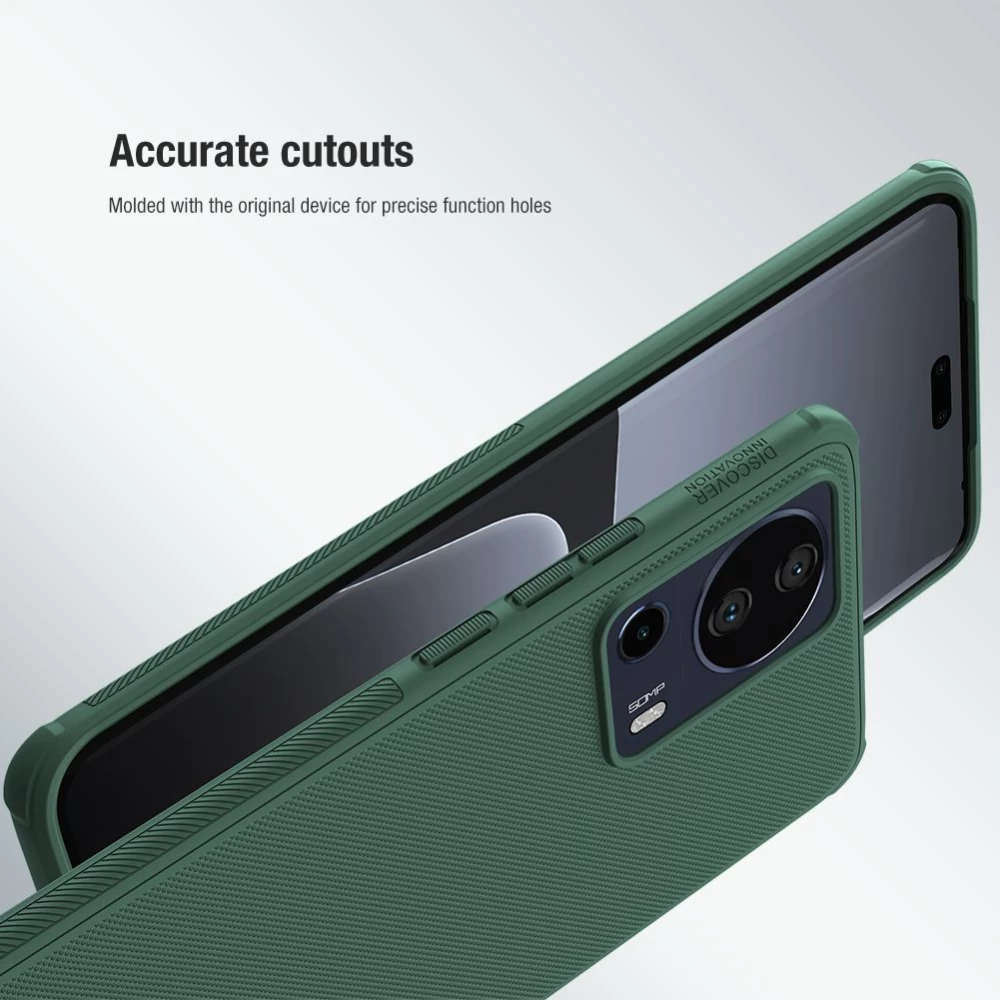 Xiaomi 13 Lite чехол зеленый NILLKIN SUPER FROSTED SHIELD PRO