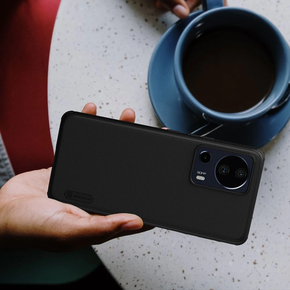 Xiaomi 13 Lite чехол зеленый NILLKIN SUPER FROSTED SHIELD PRO